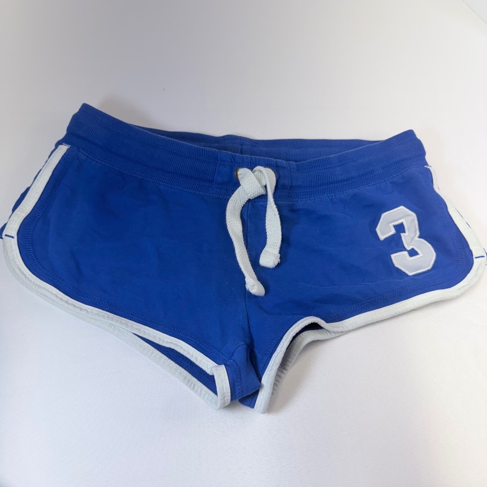 U.S. Polo Assn Cotton Shorts Shorts Womens Large Blue Varsity Dolphin Sporty Y2K